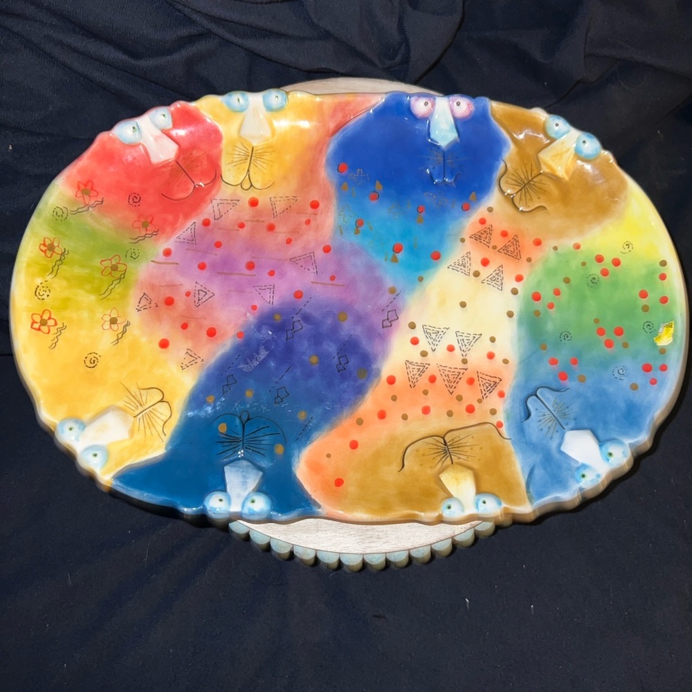 JOY CATS DECORATIVE PLATTER BY STUDIO DESIGN WORKS